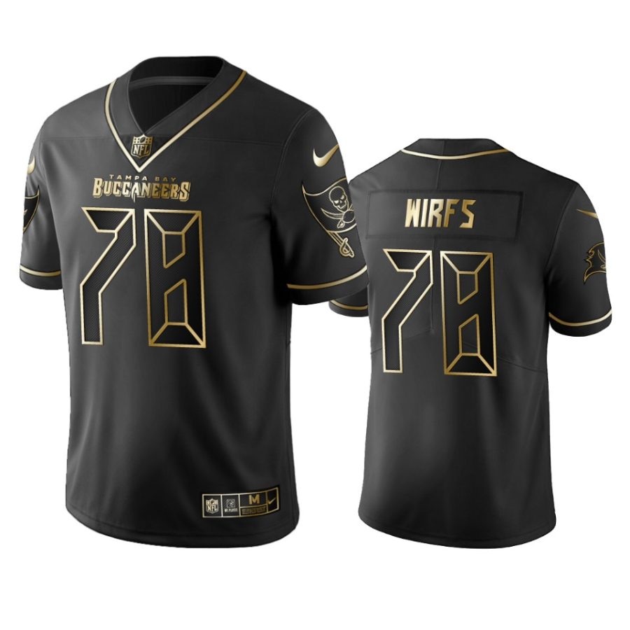 tristan wirfs buccaneers black golden edition jersey