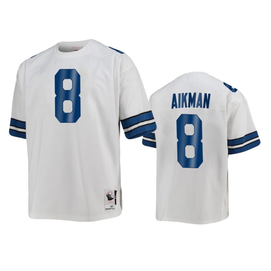 troy aikman cowboys white throwback authentic jersey