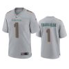 tua tagovailoa dolphins gray atmosphere fashion game jersey