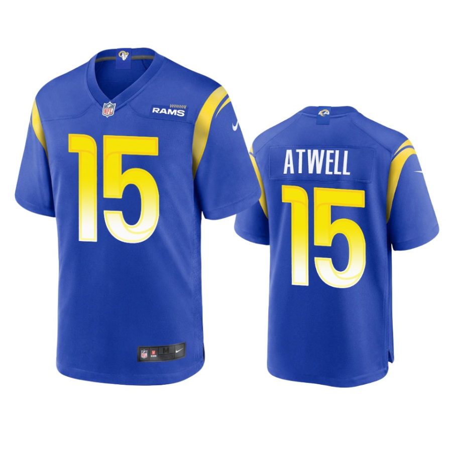 tutu atwell rams royal game jersey 2a