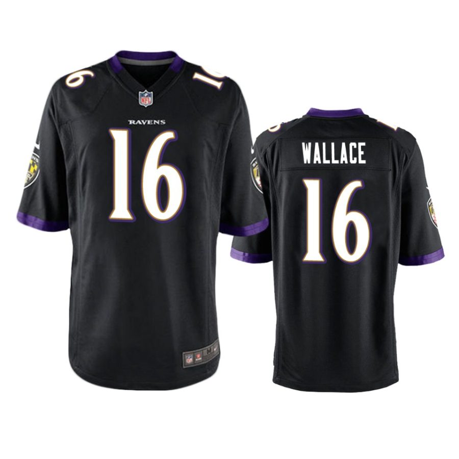 tylan wallace ravens black game jersey