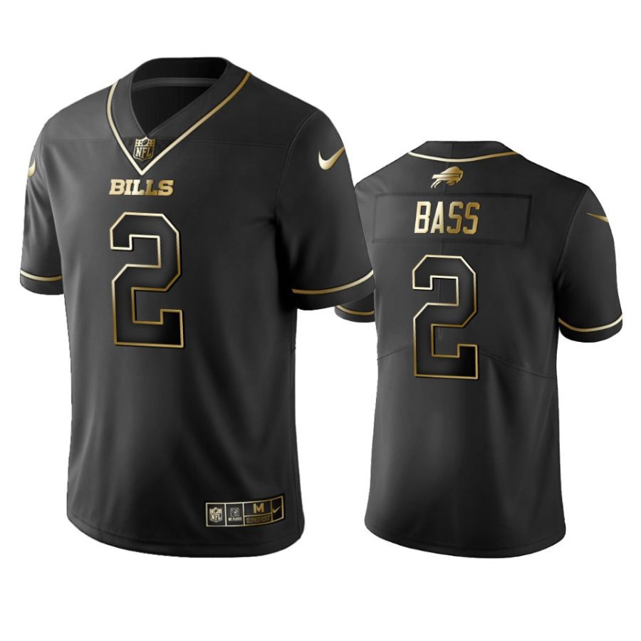 tyler bass bills black golden edition jersey
