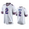 tyler bass bills white game jersey