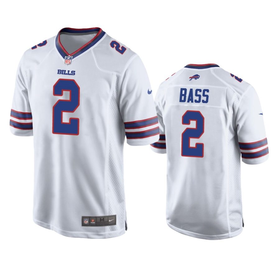 tyler bass bills white game jersey