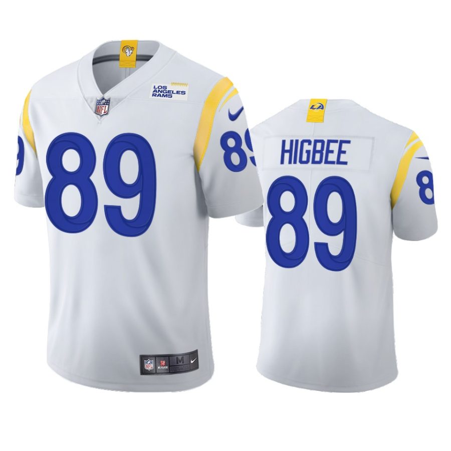 tyler higbee rams white 2021 vapor limited jersey