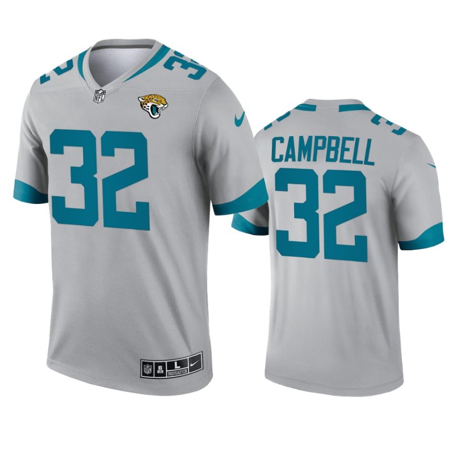 tyson campbell jaguars 2021 inverted legend silver jersey