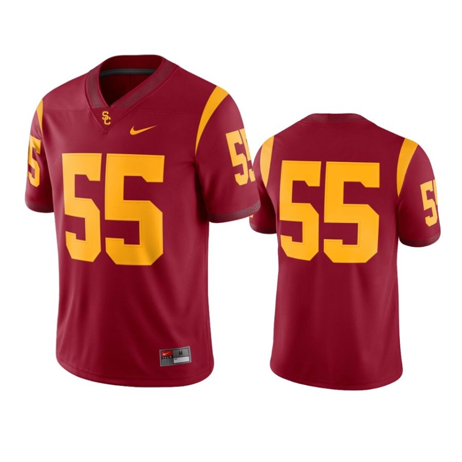 usc trojans 55 cardinal game jersey