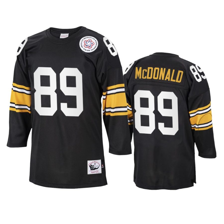 vance mcdonald steelers black authentic jersey