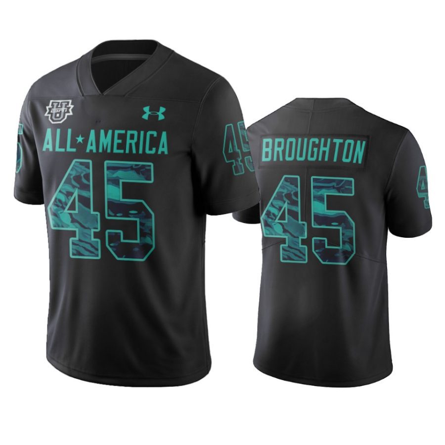 vernon broughton black 2020 all america football game jersey