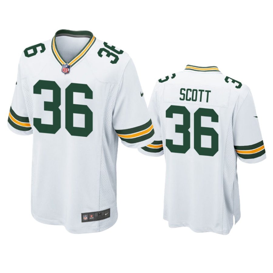 vernon scott packers white game jersey