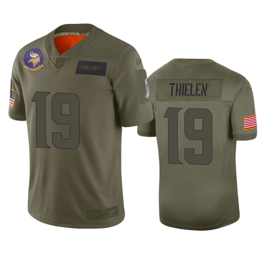 vikings adam thielen camo limited 2019 salute to service jersey