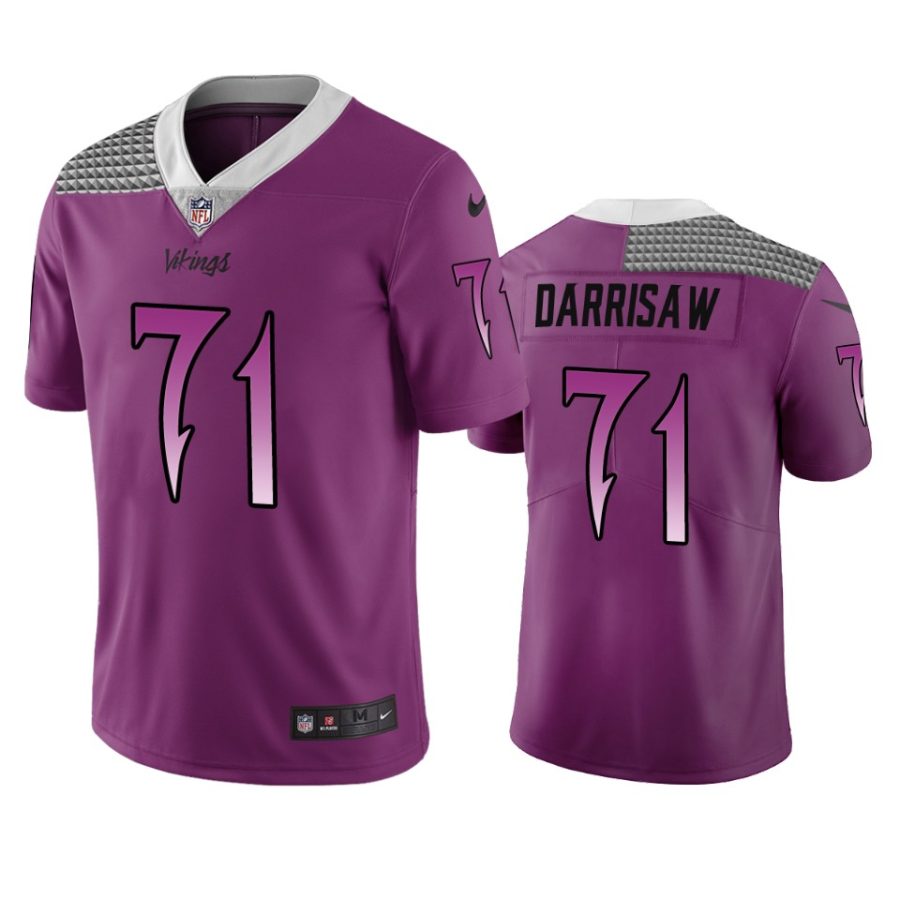 vikings christian darrisaw purple city edition jersey