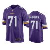 vikings christian darrisaw purple game jersey 0a