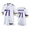 vikings christian darrisaw white game jersey 0a