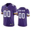 vikings custom purple limited 100th season jersey