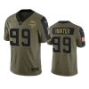 vikings danielle hunter olive limited 2021 salute to service jersey