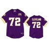 vikings ezra cleveland purple throwback 40th anniversary jersey 0a