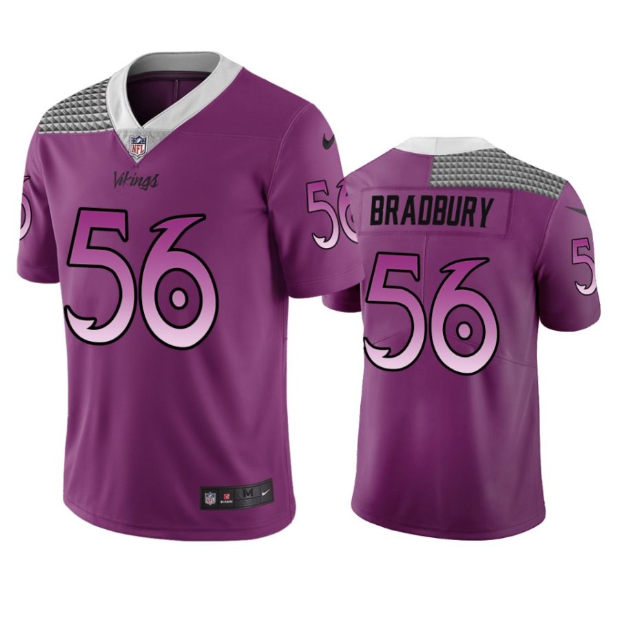 vikings garrett bradbury purple city edition jersey