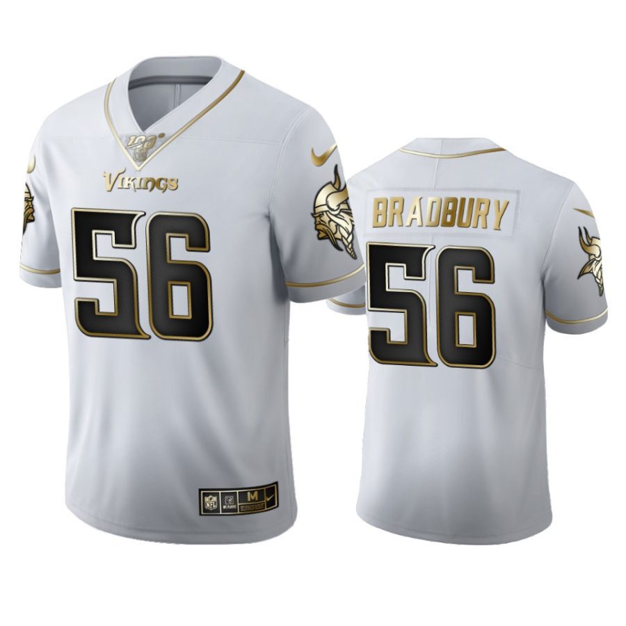 vikings garrett bradbury white golden edition 100th season jersey