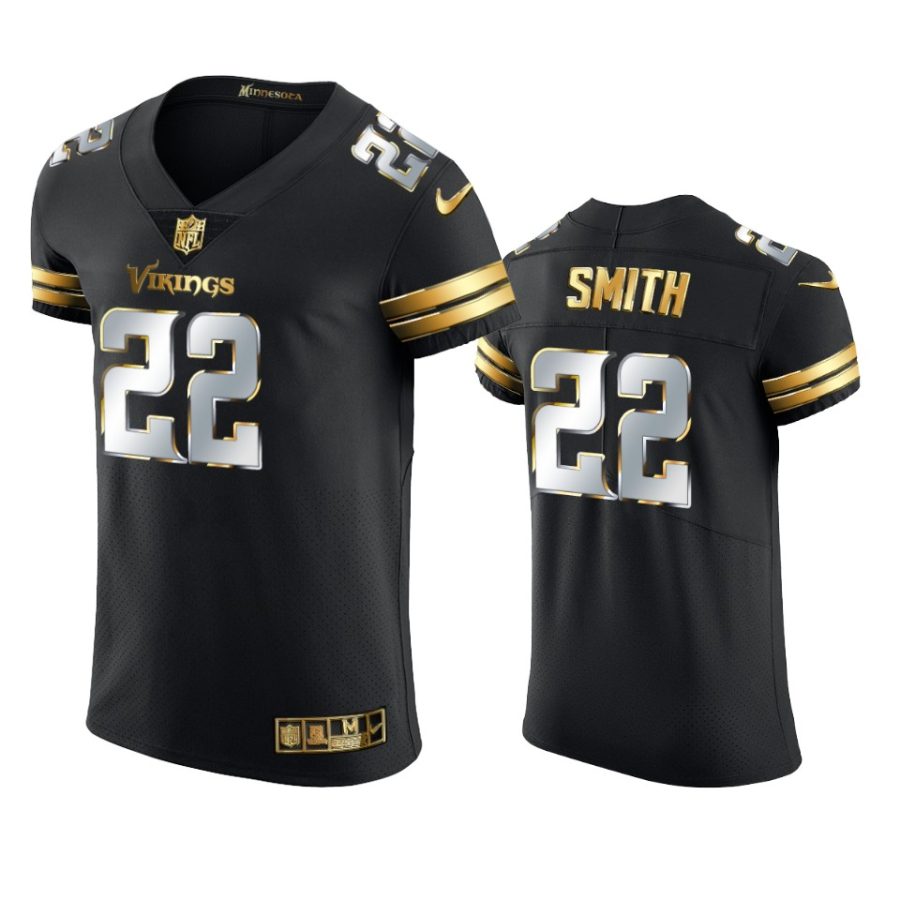 vikings harrison smith black golden edition vapor elite jersey