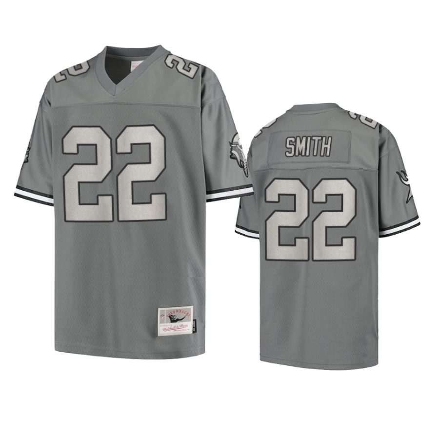 vikings harrison smith charcoal metal replica jersey