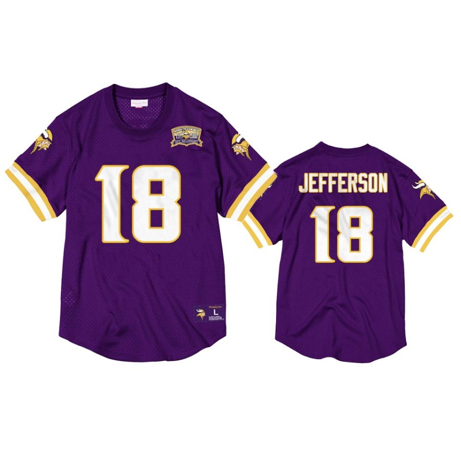 vikings justin jefferson purple throwback 40th anniversary jersey 0a