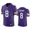 vikings kirk cousins purple limited 100th season jersey