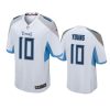 vince young titans game white jersey