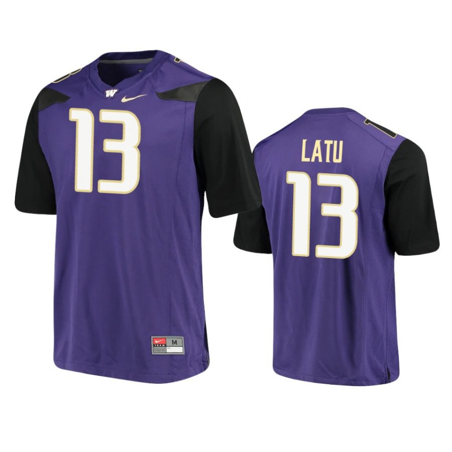 washington huskies laiatu latu purple alumni jersey