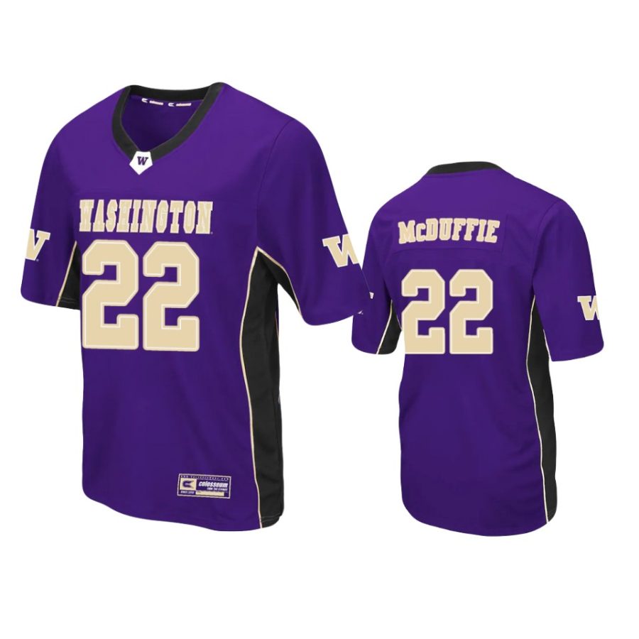 washington huskies trent mcduffie purple max power jersey