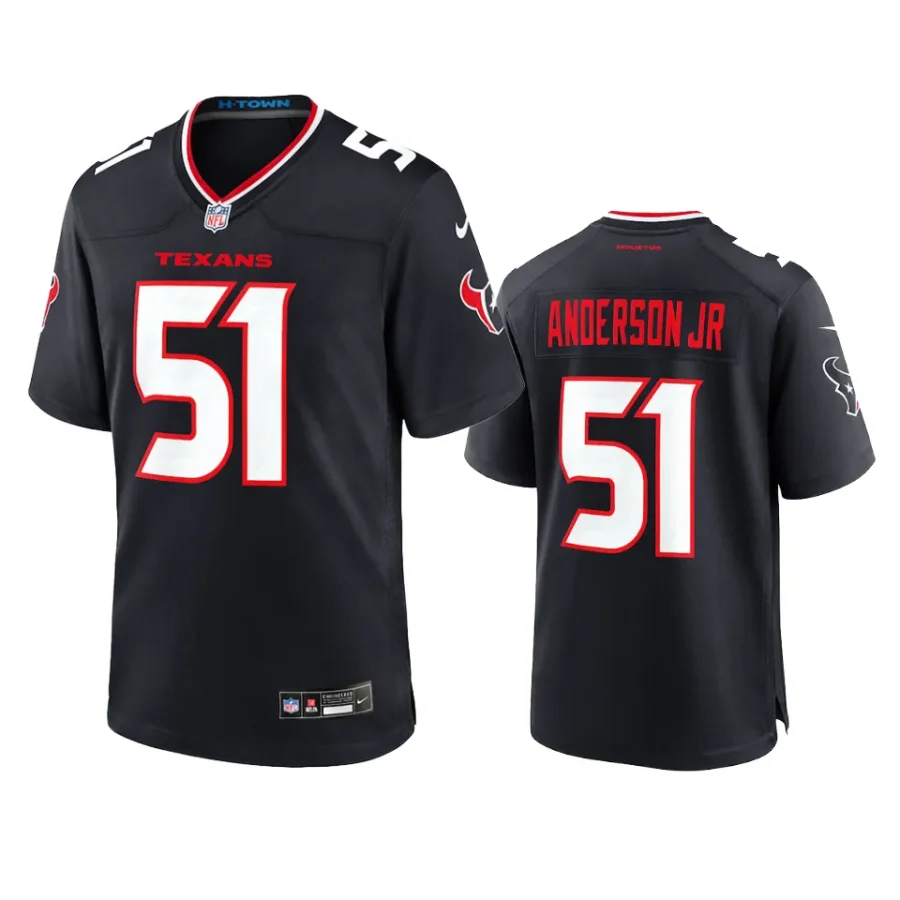 will anderson jr. texans navy 2024 game jersey