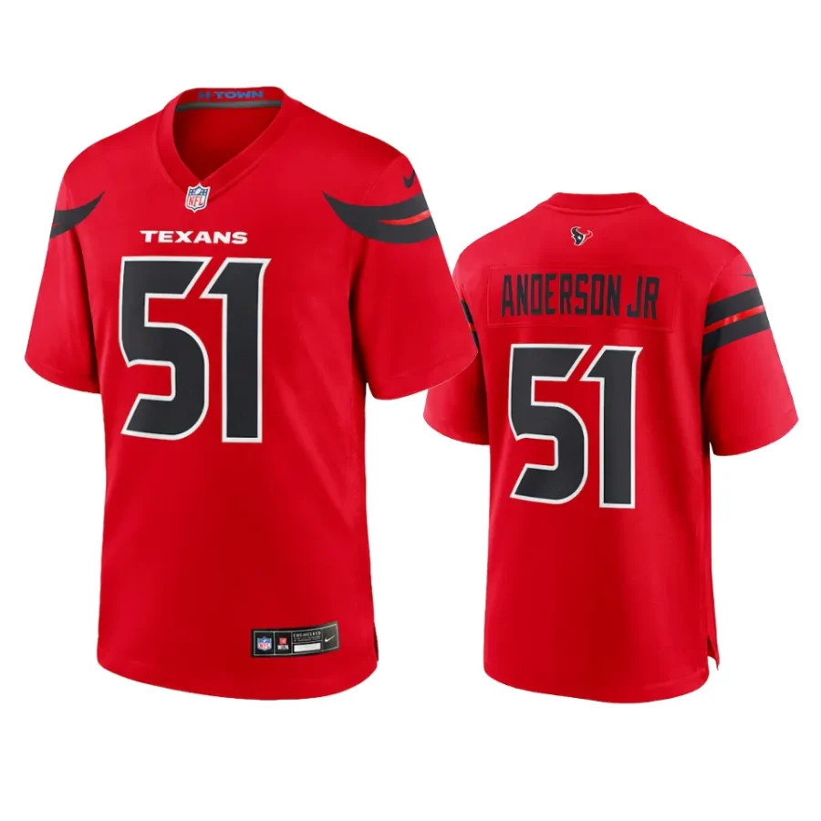 will anderson jr. texans red 2024 alternate jersey