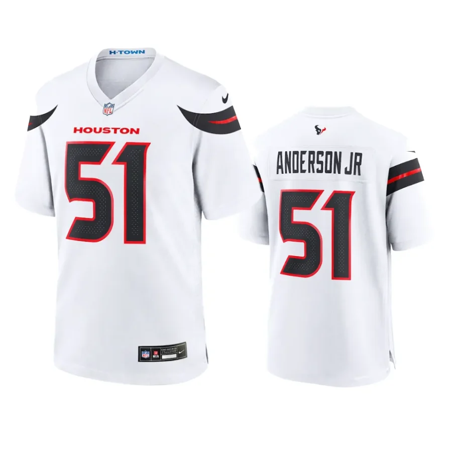 will anderson jr. texans white 2024 game jersey