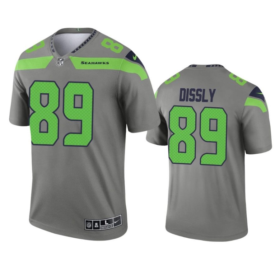 will dissly seahawks 2021 inverted legend steel jersey