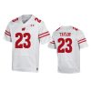 wisconsin badgers jonathan taylor white replica jersey