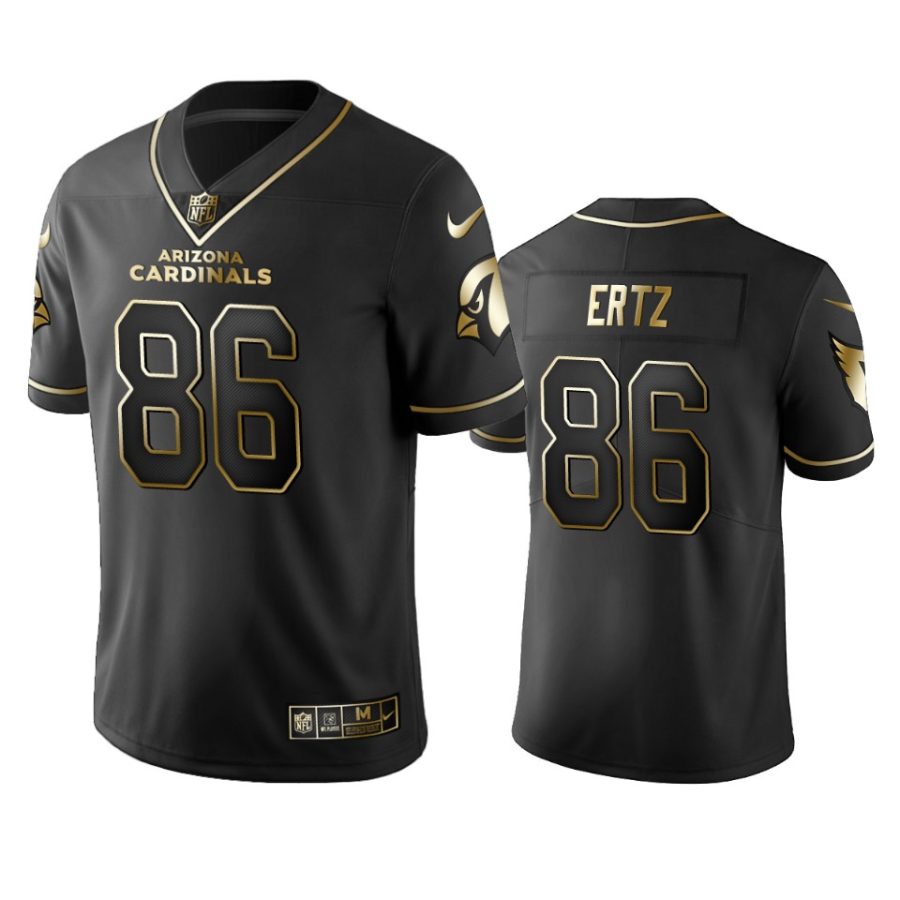 zach ertz cardinals black golden edition jersey