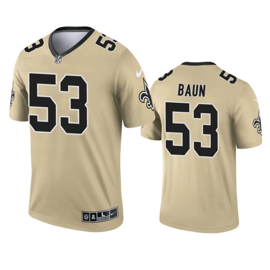 zack baun saints 2021 inverted legend gold jersey