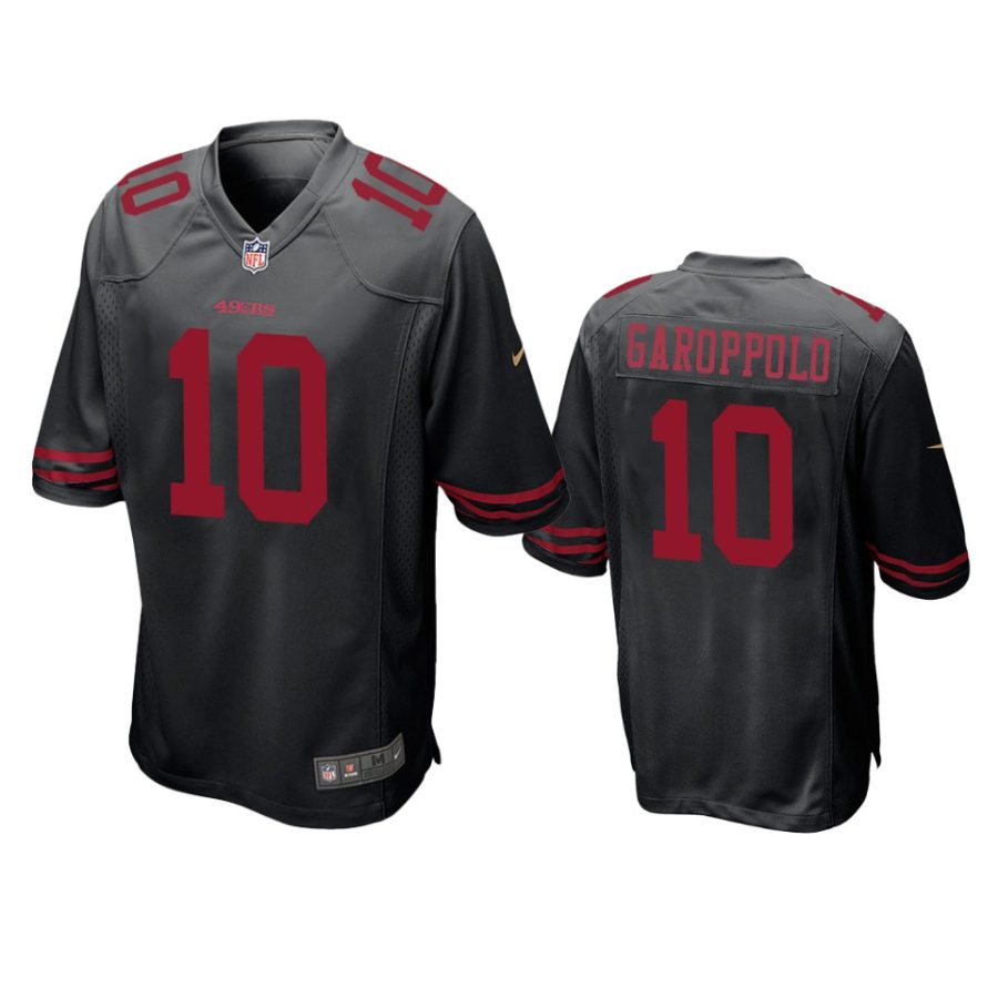 10 jimmy garoppolo black jersey