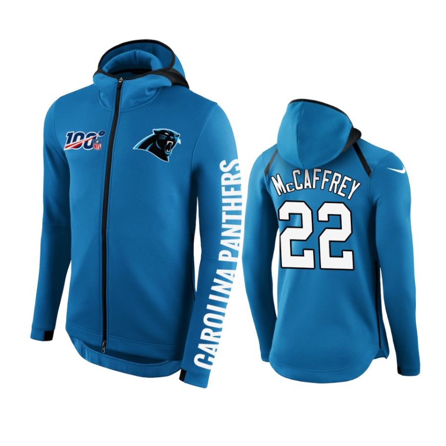 22 blue christian mccaffrey hoodie