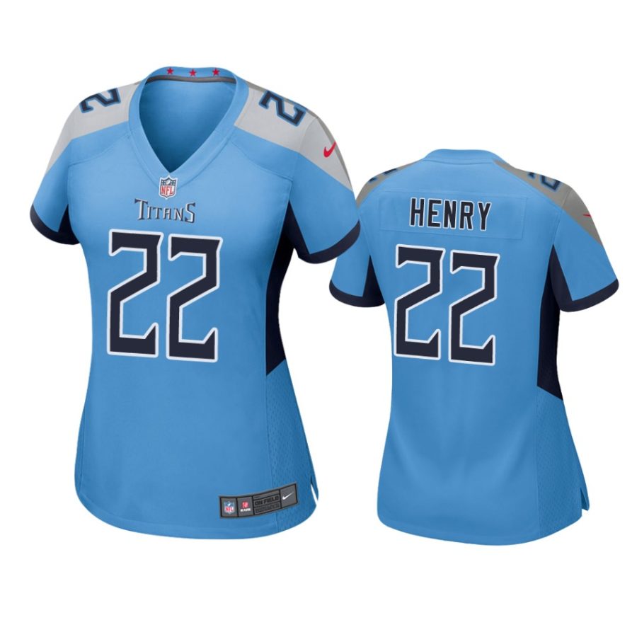 22 derrick henry light blue game jersey