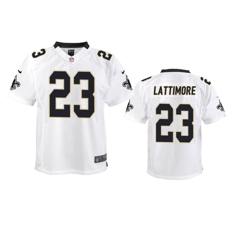 23 marshon lattimore white jersey