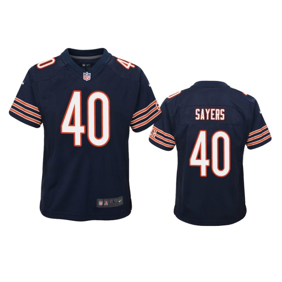 40 gale sayers navy game jersey