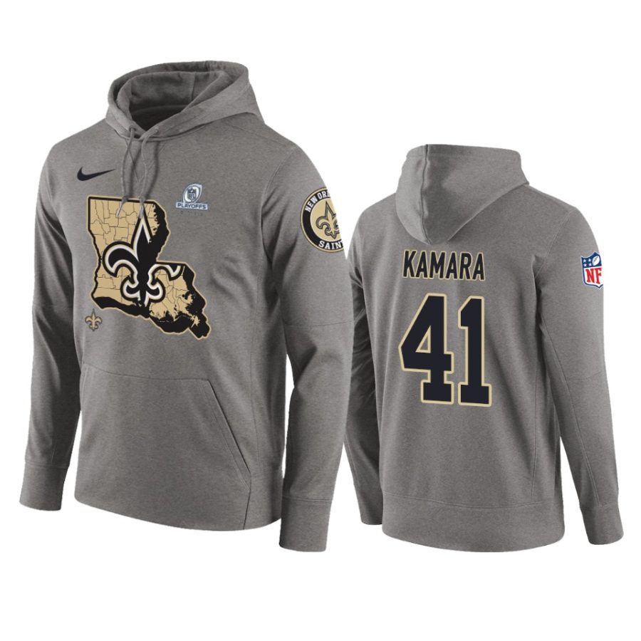 41 gray alvin kamara hoodie