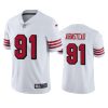 49ers 91 arik armstead white color rush limited jersey