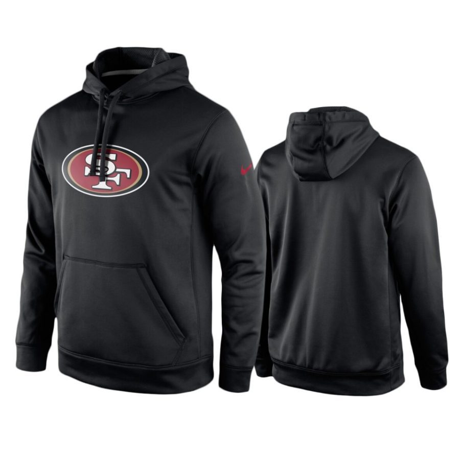 49ers black circuit logo hoodie