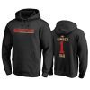 49ers black number 1 dad pullover hoodie