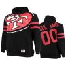 49ers custom black big face hoodie