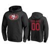 49ers custom black personalized hoodie