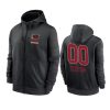 49ers custom black sideline impact lockup hoodie