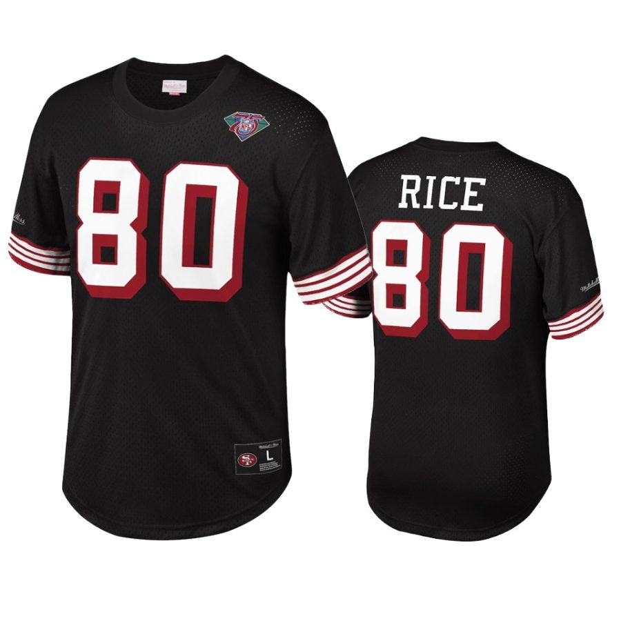 49ers jerry rice black retired player name number t shirt